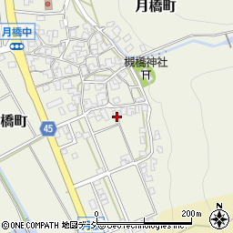 石川県白山市月橋町ル145周辺の地図