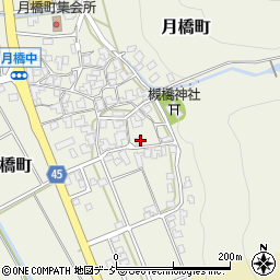 石川県白山市月橋町ル160周辺の地図