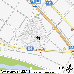 石川県白山市明島町ム35周辺の地図
