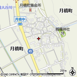 石川県白山市月橋町ル168周辺の地図
