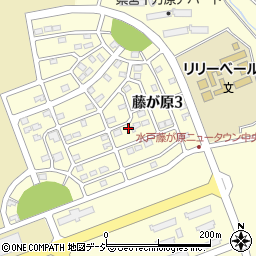 茨城県水戸市藤が原3丁目6-7周辺の地図