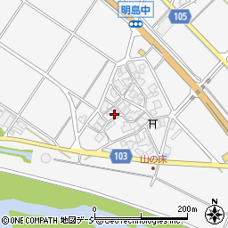 石川県白山市明島町ム30周辺の地図