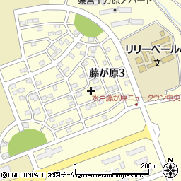 茨城県水戸市藤が原3丁目6-8周辺の地図