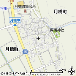 石川県白山市月橋町ル169-1周辺の地図