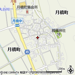 石川県白山市月橋町ル170-1周辺の地図