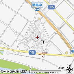 石川県白山市明島町ム34周辺の地図
