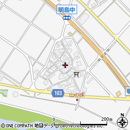 石川県白山市明島町ム周辺の地図