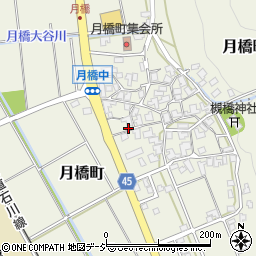 石川県白山市月橋町ル10周辺の地図