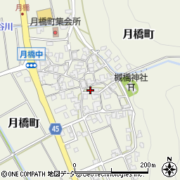 石川県白山市月橋町ヌ2周辺の地図