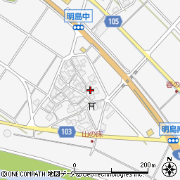 石川県白山市明島町ム4周辺の地図
