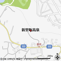 群馬県桐生市新里町高泉周辺の地図