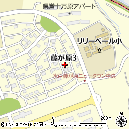 茨城県水戸市藤が原3丁目2-3周辺の地図