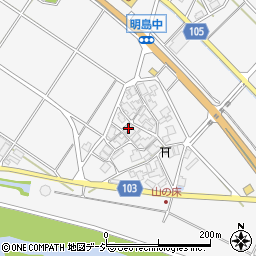 石川県白山市明島町ム25周辺の地図