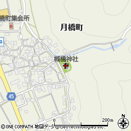 石川県白山市月橋町ル155周辺の地図