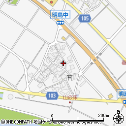 石川県白山市明島町ム10周辺の地図
