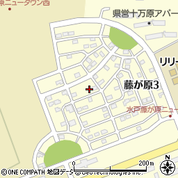 茨城県水戸市藤が原3丁目14-2周辺の地図