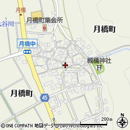 石川県白山市月橋町ヌ1周辺の地図