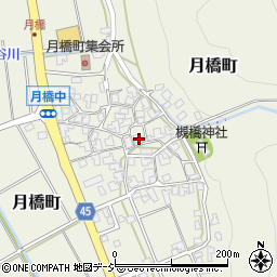 石川県白山市月橋町ヌ36周辺の地図