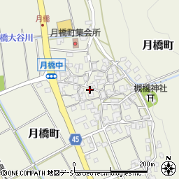 石川県白山市月橋町ル177周辺の地図
