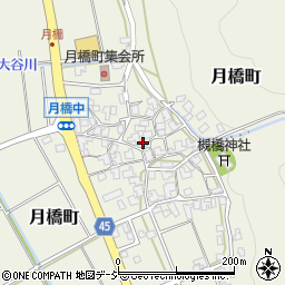 石川県白山市月橋町ヌ37周辺の地図