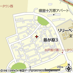 茨城県水戸市藤が原3丁目4-10周辺の地図