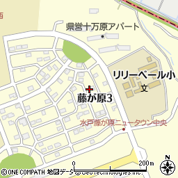 茨城県水戸市藤が原3丁目2-6周辺の地図