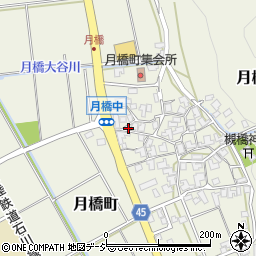 石川県白山市月橋町ル4周辺の地図