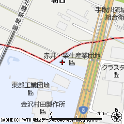 石川県能美市赤井町に周辺の地図