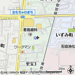 栃木県下都賀郡壬生町至宝3丁目周辺の地図