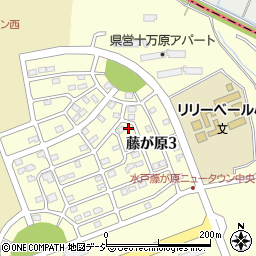 茨城県水戸市藤が原3丁目6-14周辺の地図