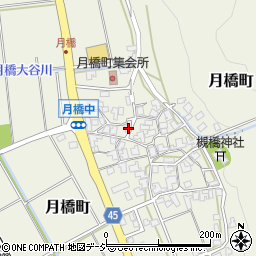 石川県白山市月橋町ヌ43周辺の地図