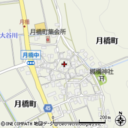 石川県白山市月橋町ヌ40周辺の地図
