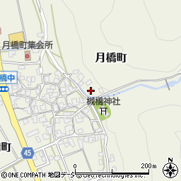 石川県白山市月橋町ヌ10周辺の地図