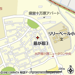 茨城県水戸市藤が原3丁目2-7周辺の地図