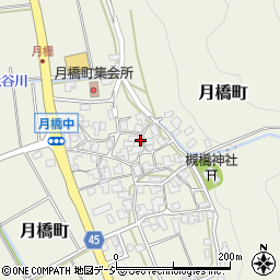 石川県白山市月橋町ヌ38周辺の地図