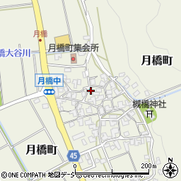 石川県白山市月橋町ヌ44周辺の地図