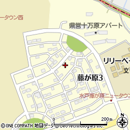 茨城県水戸市藤が原3丁目4-3周辺の地図