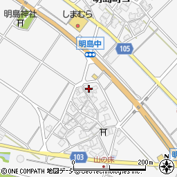 石川県白山市明島町ム16-1周辺の地図
