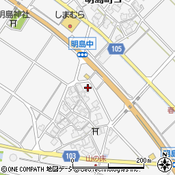 石川県白山市明島町ム14周辺の地図
