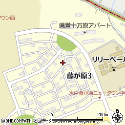 茨城県水戸市藤が原3丁目4-7周辺の地図