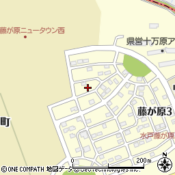 茨城県水戸市藤が原3丁目12周辺の地図