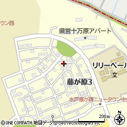 茨城県水戸市藤が原3丁目4-6周辺の地図