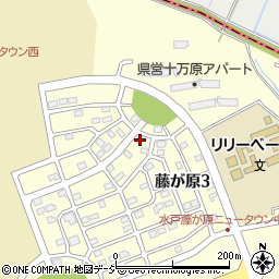 茨城県水戸市藤が原3丁目4-5周辺の地図