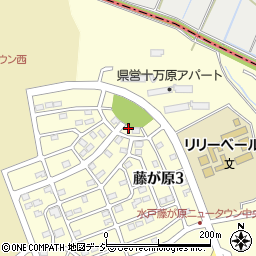 茨城県水戸市藤が原3丁目3-4周辺の地図