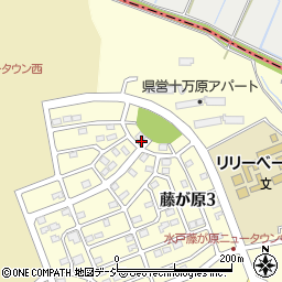 茨城県水戸市藤が原3丁目3周辺の地図