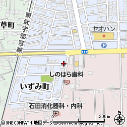 栃木県下都賀郡壬生町いずみ町周辺の地図