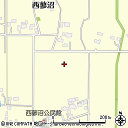 栃木県河内郡上三川町西蓼沼周辺の地図