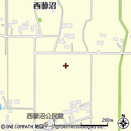 栃木県上三川町（河内郡）西蓼沼周辺の地図