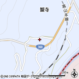 富山県富山市蟹寺160-1周辺の地図
