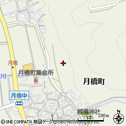 石川県白山市月橋町リ周辺の地図
